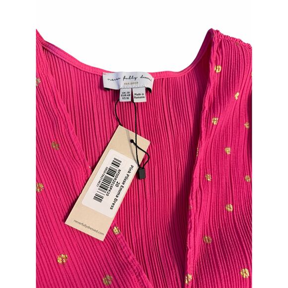 NWT Never Fully Dressed Pink Plisse Emma Dress - Size 20 - Picture 2 of 16